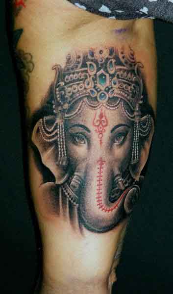 Tattoo uploaded by Aliens Tattoo  Ganesha Tattoo By Vishal Maurya At  Aliens Tattoo India  Tattoodo