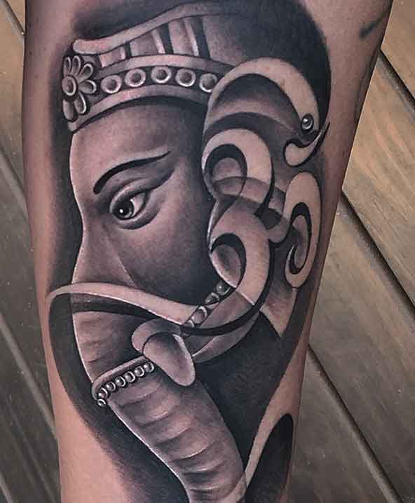 50 Beautiful Ganesha Tattoos designs and ideas With Meaning