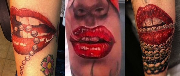 Lip Tattoo On Neck Meaning Digging The Hidden Secrets  Lip print tattoos Lip  tattoos Neck tattoo