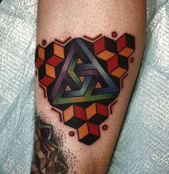DIY Triple Triangle Tattoo by Pens  YouTube