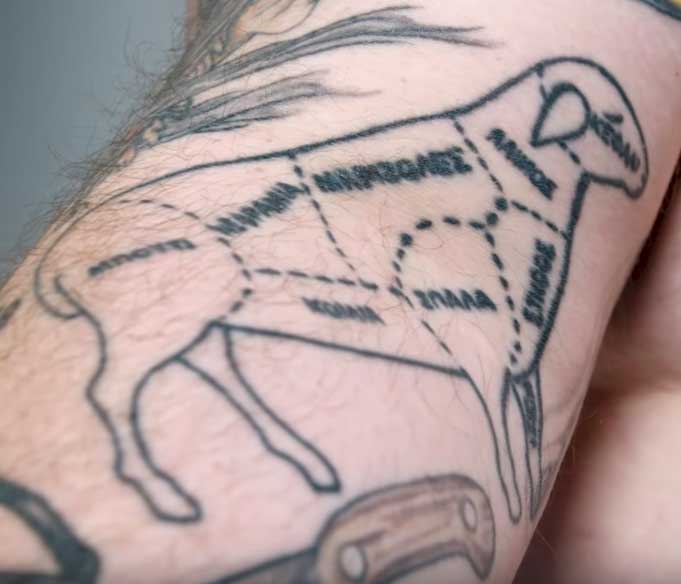 Action Bronson reveals his crazy tattoo collection and breaks them down