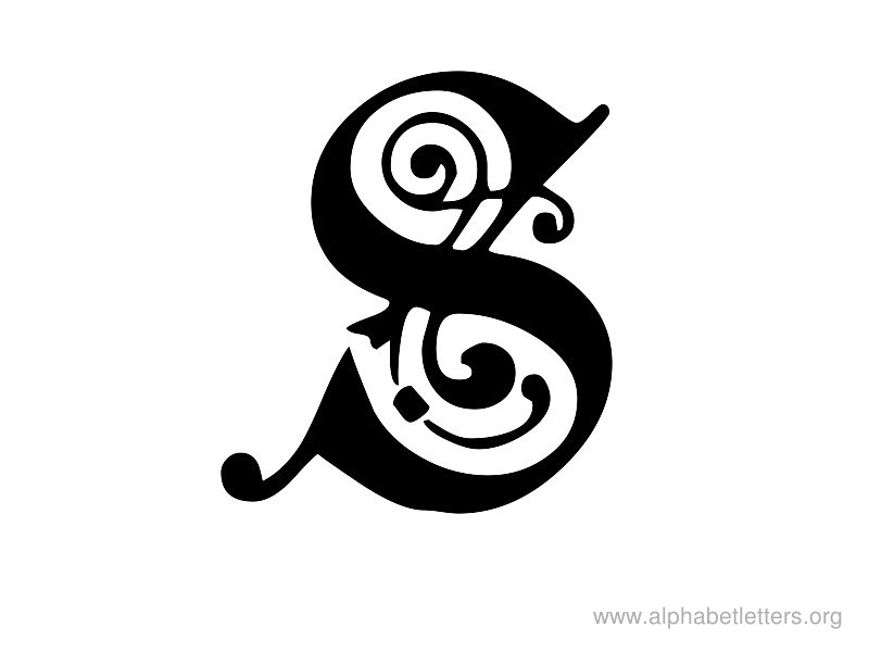 Letter S Tattoo Templates.