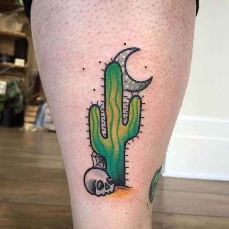Meanings and Designs of Cactus Tattoo.