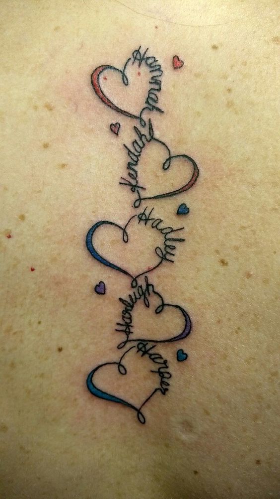 Beautiful Tattoo Designs with Kids Name to Cherish the Love