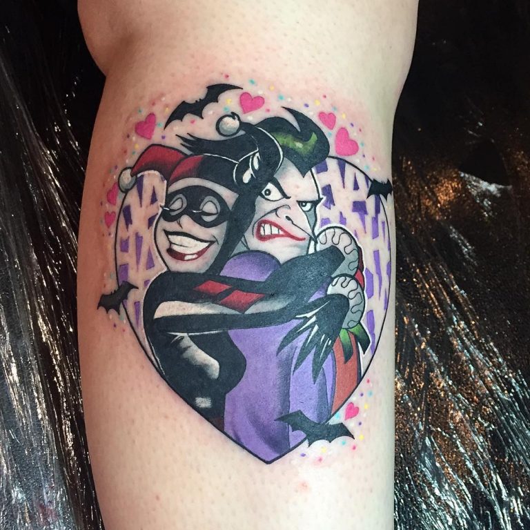 Harley Quinn and The Joker Tattoo.
