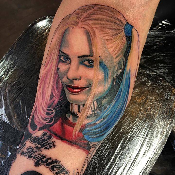 Harley Quinn Tattoo inspired by Margot Robbie.