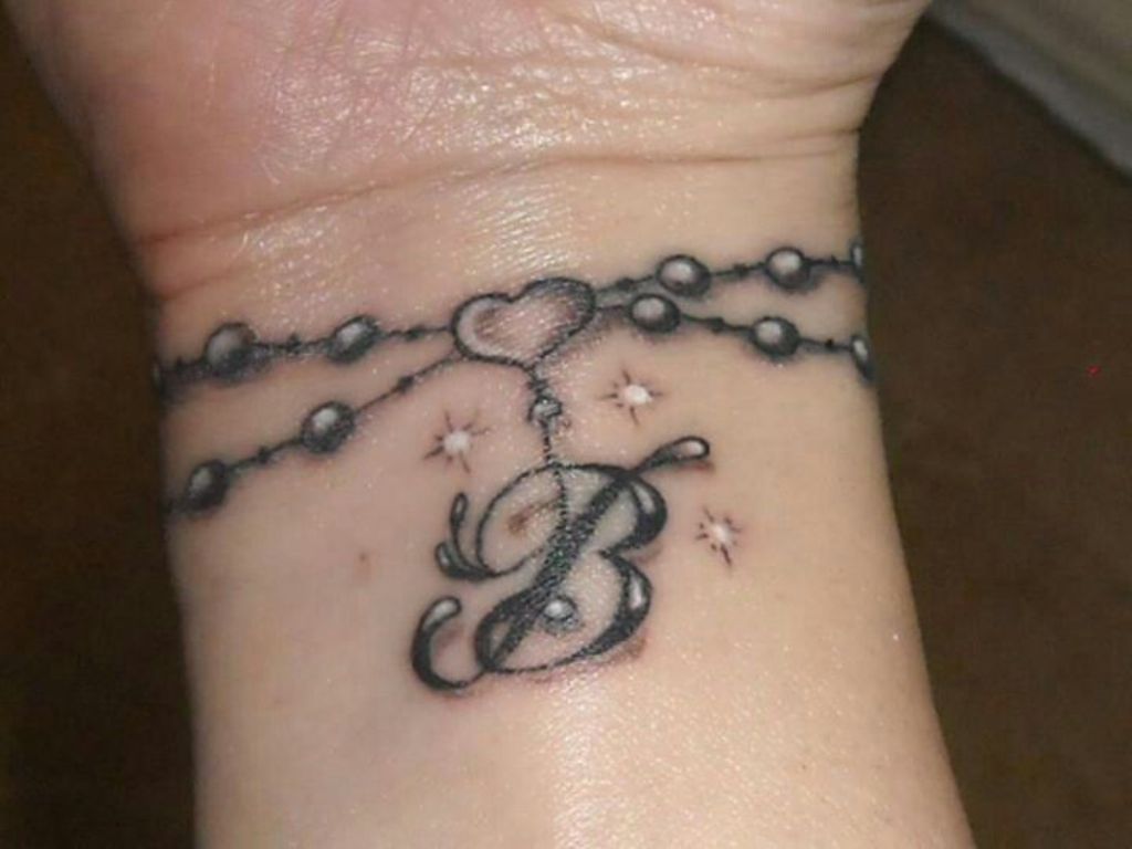 Letter B tattoo