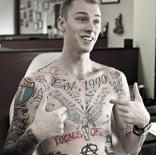 Meanings and Stories behind Machine Gun Kelly's Tattoos - Tattoo Me Now