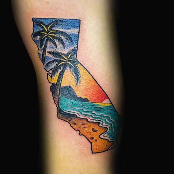 150 Amazing California Tattoo Designs, Ideas and Meanings Tattoo Me Now