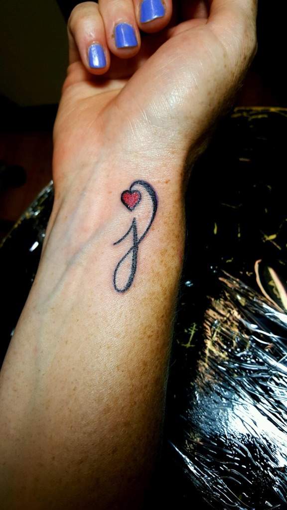 lowercase j tattoo