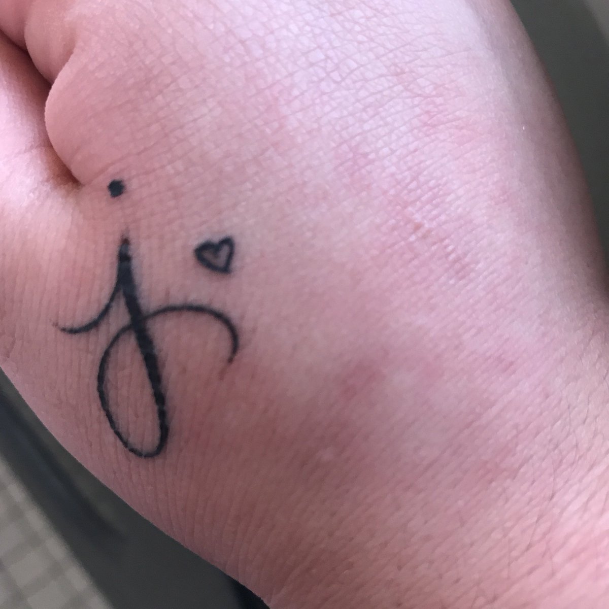 Tattoo Letter J