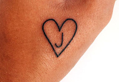 Featured image of post Heart Shape Uppercase Letter J Tattoo - Unique and awesome embroidery designs.