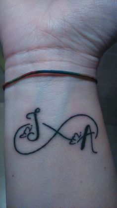 Aj Logo Hand Band Tattoo  Tatouage