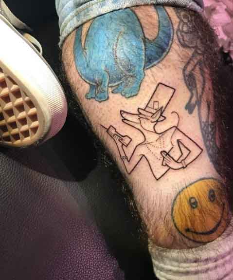 Mac Millerâ€™s Leg Tattoos.