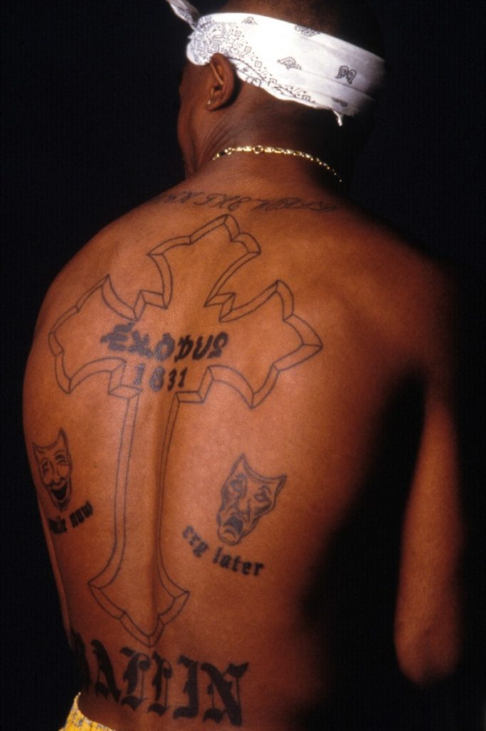Tupac’s Back Tattoos.