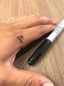 Tattoo tagged with punctuation mark small finger jin micro thumb  tiny ifttt little minimalist letter quotation mark  inkedappcom