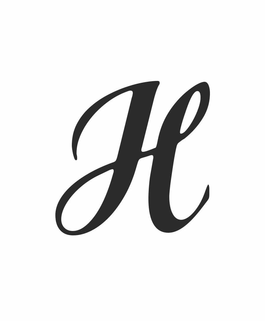 cursive capital h