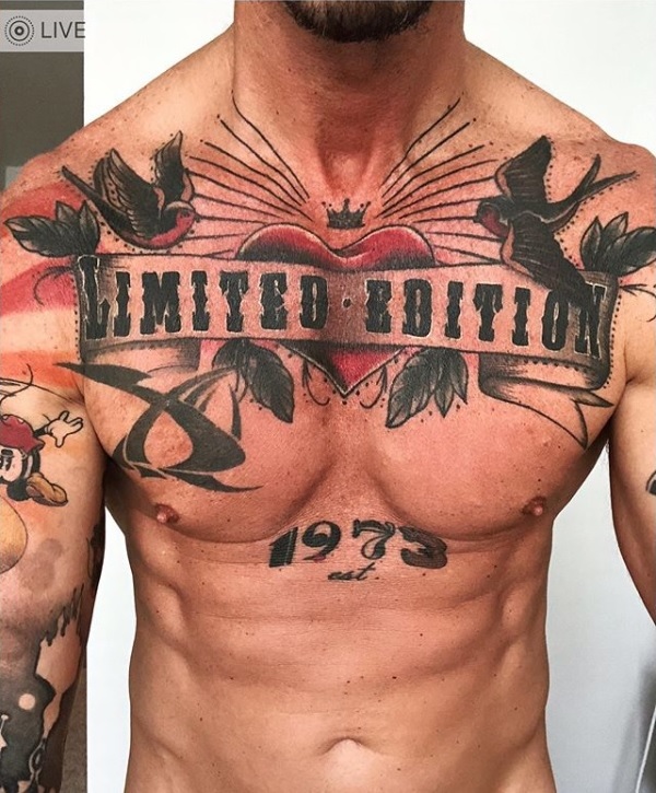 David Bromstad Tattoos Chest limited edition