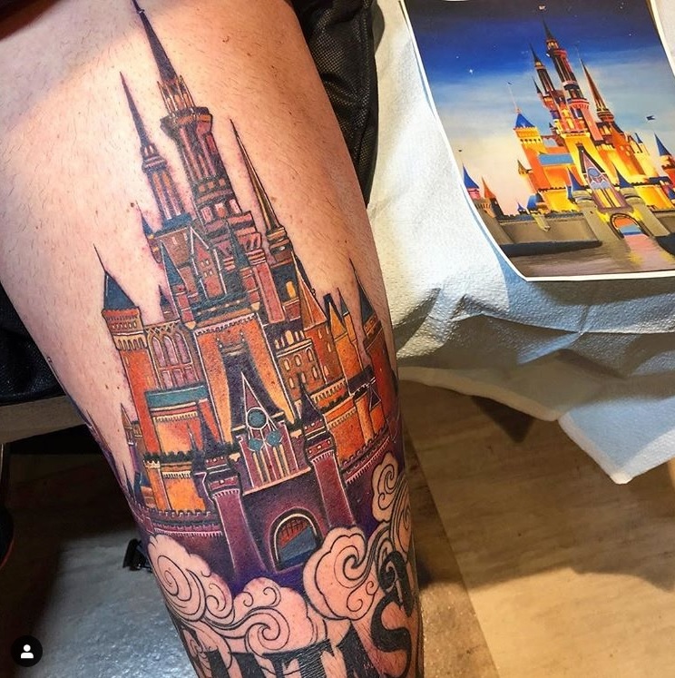 David Bromstad Tattoos Disney Cinderella Castle