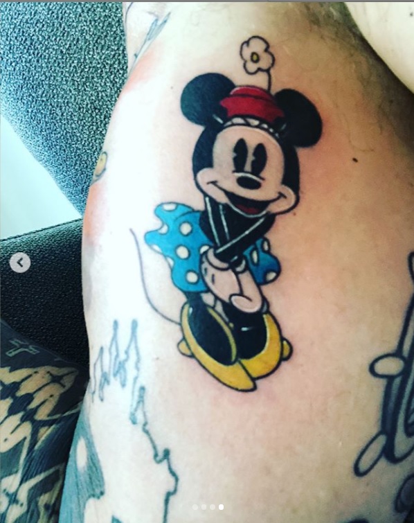 David Bromstad Tattoos Minnie Mouse