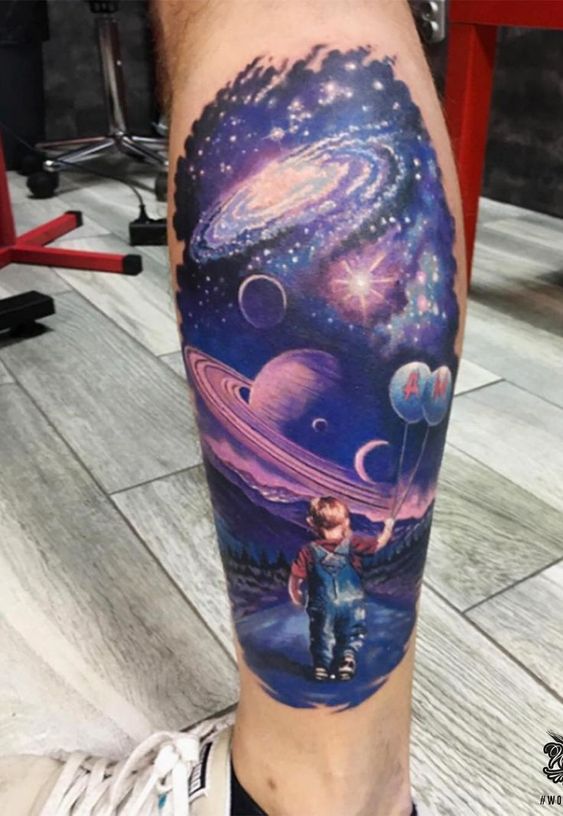 85 Space and Galaxy Tattoo Designs and Ideas Tattoos that are from