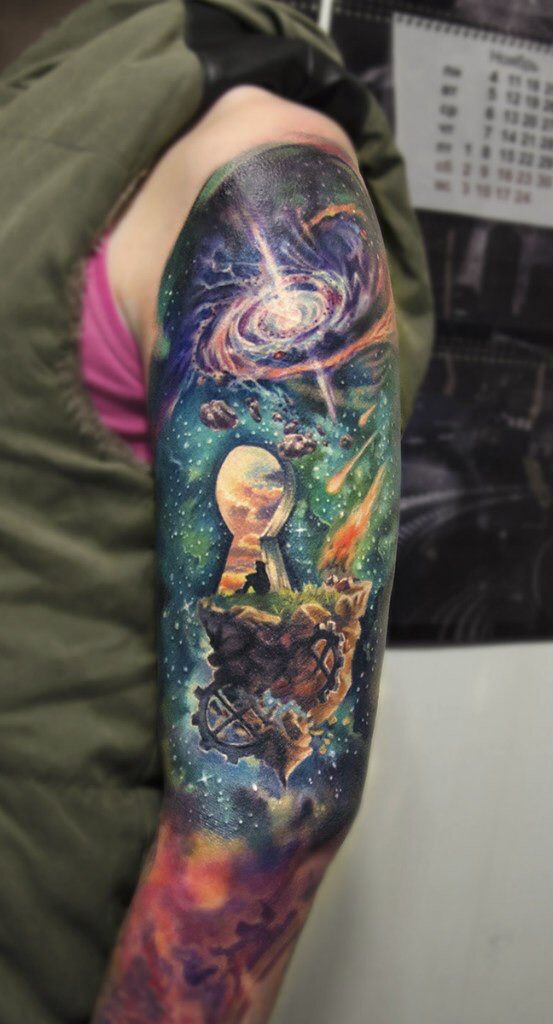 50 Earth Shattering Space Tattoos That Are Literally Out Of This World   TattooBlend