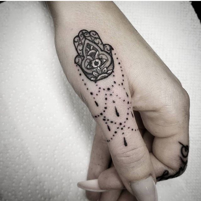 hamsa tattoo small designs for women｜TikTok Search