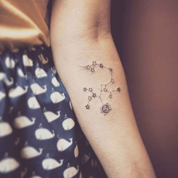 20 Sagittarius Constellation Tattoo Designs, Ideas and Meanings for