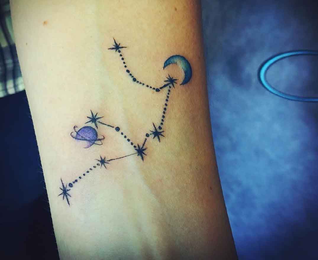Aquarius Tattoo Constellation Symbolism And Design Inspiration