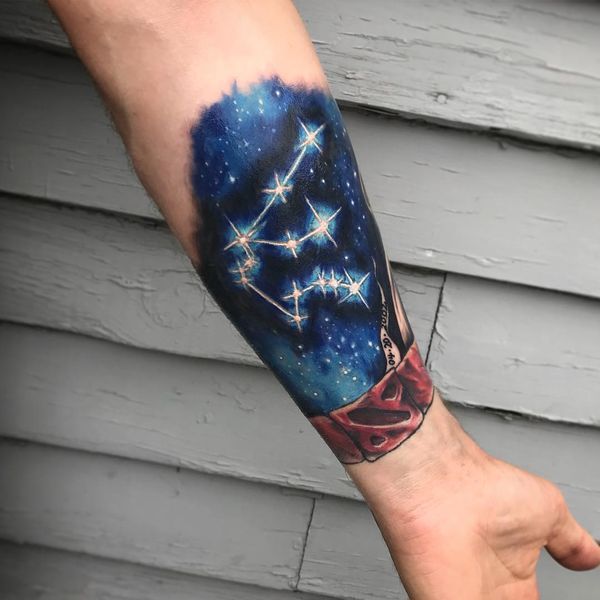 25 Aquarius Constellation Tattoo Designs, Ideas and Meanings for Zodiac Lovers - Tattoo Me Now