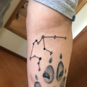 Aquarius Constellation Temporary Tattoo  Temporary Tattoos