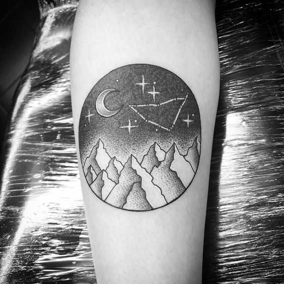 25 Capricorn Constellation Tattoo Designs, Ideas and Meanings for