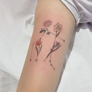 gemini tattoo constellation gemini tattoo constellation