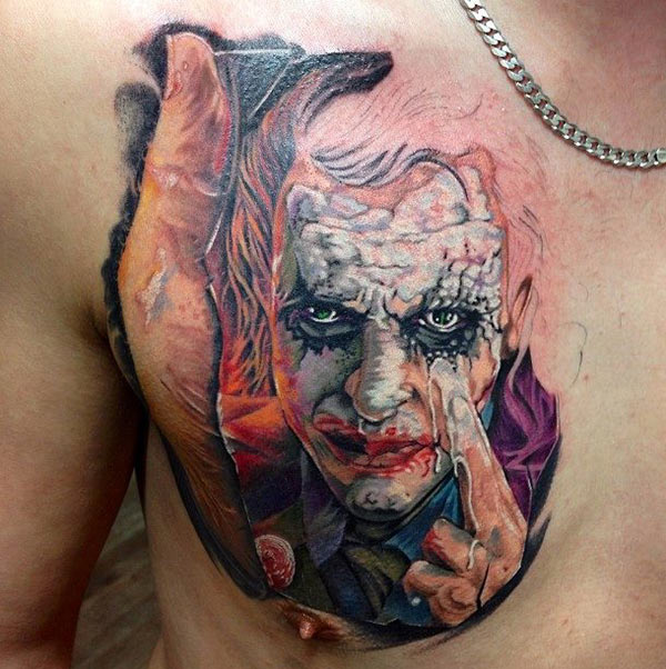 29 Joker Tattoo Design Chest 29 Joker Tattoo Design Chest