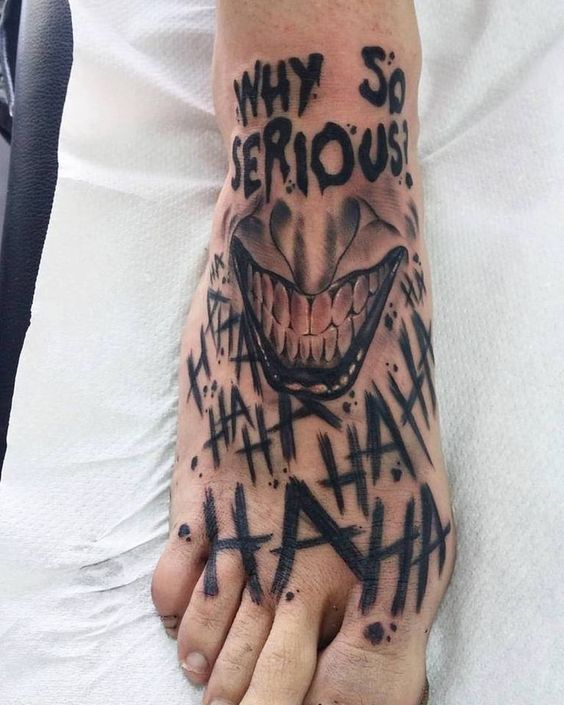 WHY SO SERIOUS  JOKER TATTOO TIMELAPSE  YouTube