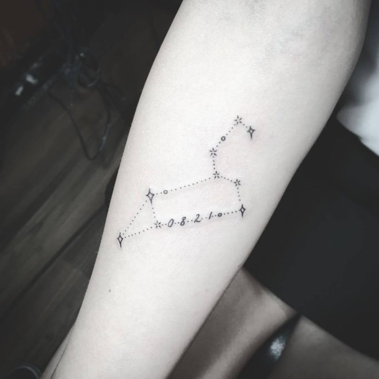 25 Leo Constellation Tattoo Designs, Ideas and Meanings - Tattoo Me Now
