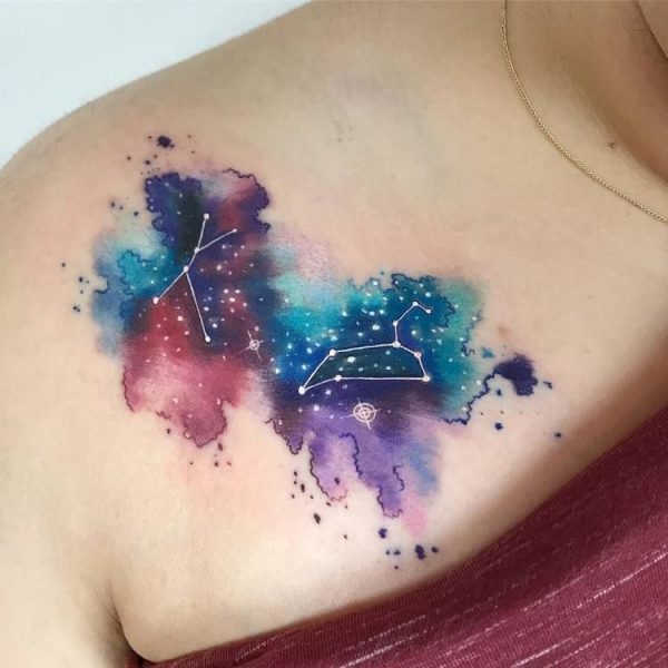 25 Leo Constellation Tattoo Designs, Ideas and Meanings - Tattoo Me Now