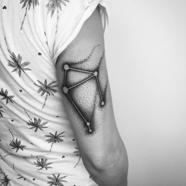 25 Libra Constellation Tattoo Designs, Ideas and Meanings for Zodiac