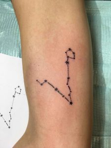 Buy Pisces Constellation Temporary Tattoo Sticker set of 2 Online in India   Etsy