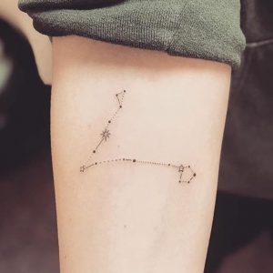 Pisces Constellation Temporary Tattoo Set 2 tattoos  TattooIcon