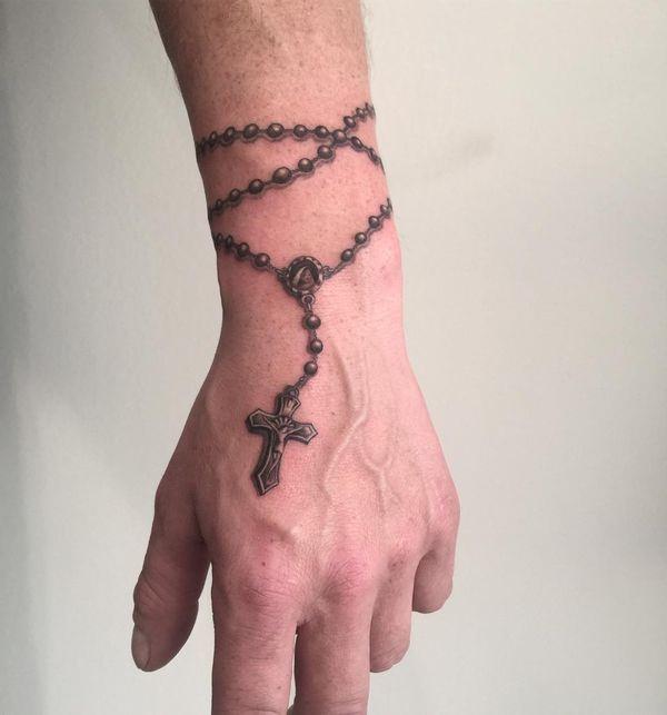 Rosary Tattoos Ideas, Meaning & Rosary Beads Tattoo Designs Tattoo