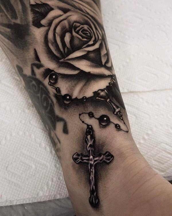 Rosary Tattoos Ideas, Meaning & Rosary Beads Tattoo Designs Tattoo