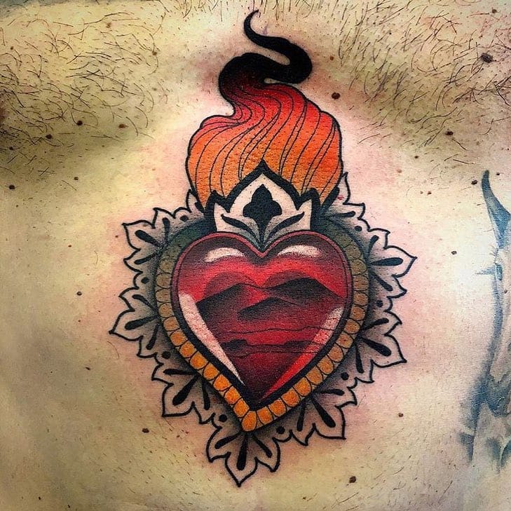 Sacred Heart Tattoos Tattoo Me Now