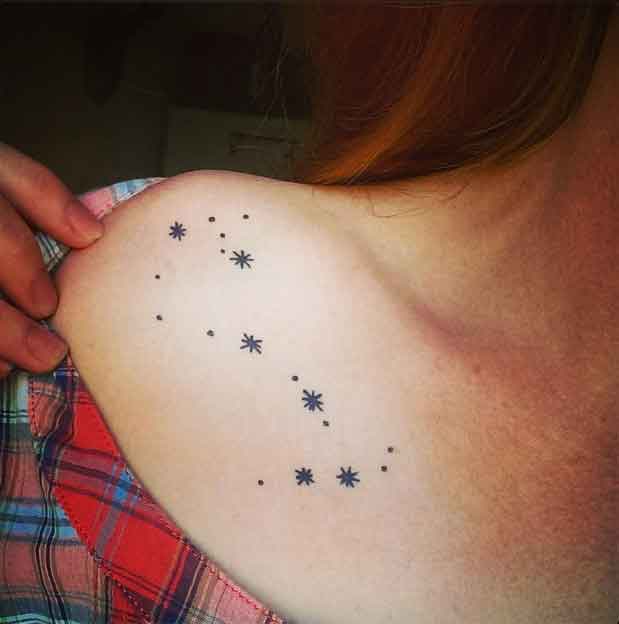 25 Scorpio Constellation Tattoo Designs, Ideas and Meanings - Tattoo Me Now