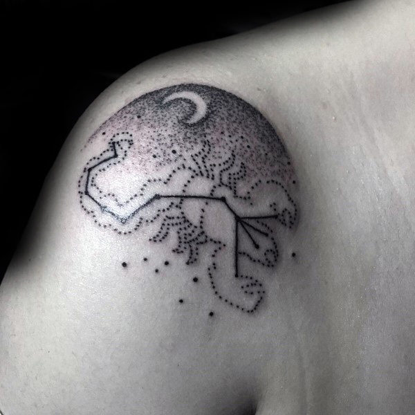 25 Scorpio Constellation Tattoo Designs, Ideas and Meanings - Tattoo Me Now