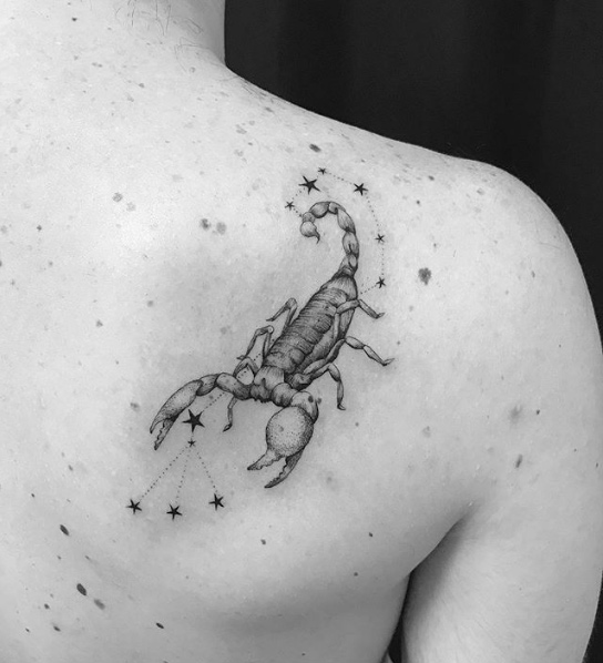 Constellation of Scorpio Tattoo  Star tattoos Scorpio zodiac tattoos  Zodiac tattoos