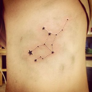 Geometric Virgo tattoo  ジオメトリックタトゥー パンフレット デザイン 幾何学的デザイン