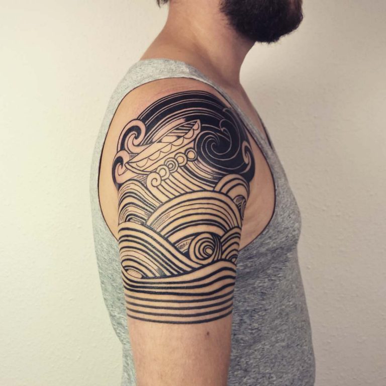 185 Wave Tattoo Designs and Ideas For Those Who Love Ocean Tattoo Me Now