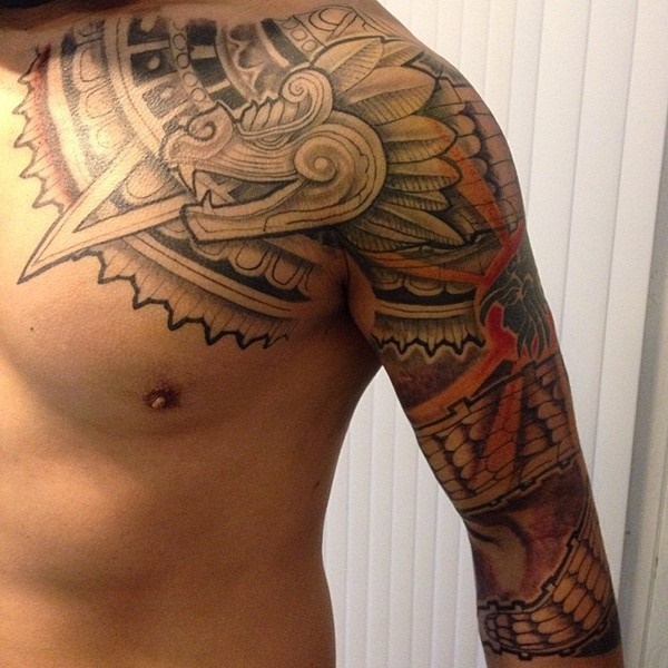 aztec warrior tattoo on shoulderTikTok Search