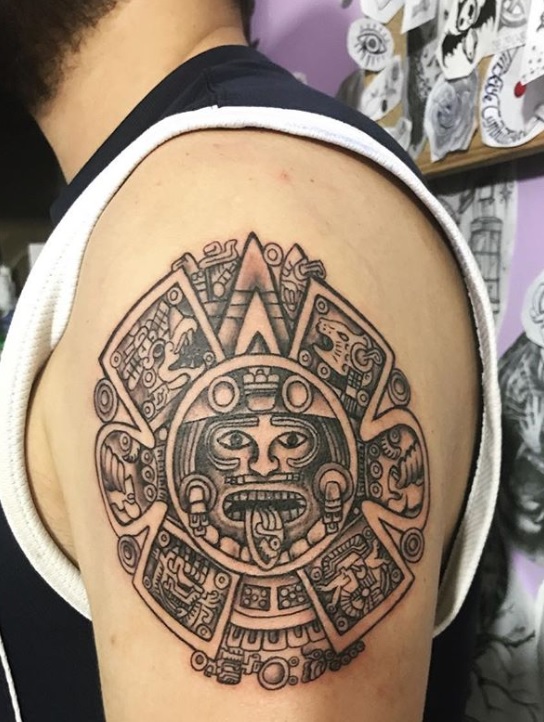 Top 100 Best Aztec Tattoo Designs For Women  Female Tribal Designs